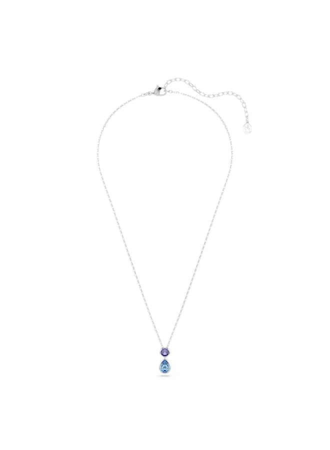 سواروفسكي قلادة بدلاية مطلية بالروديوم قابلة للعكس من الكروما